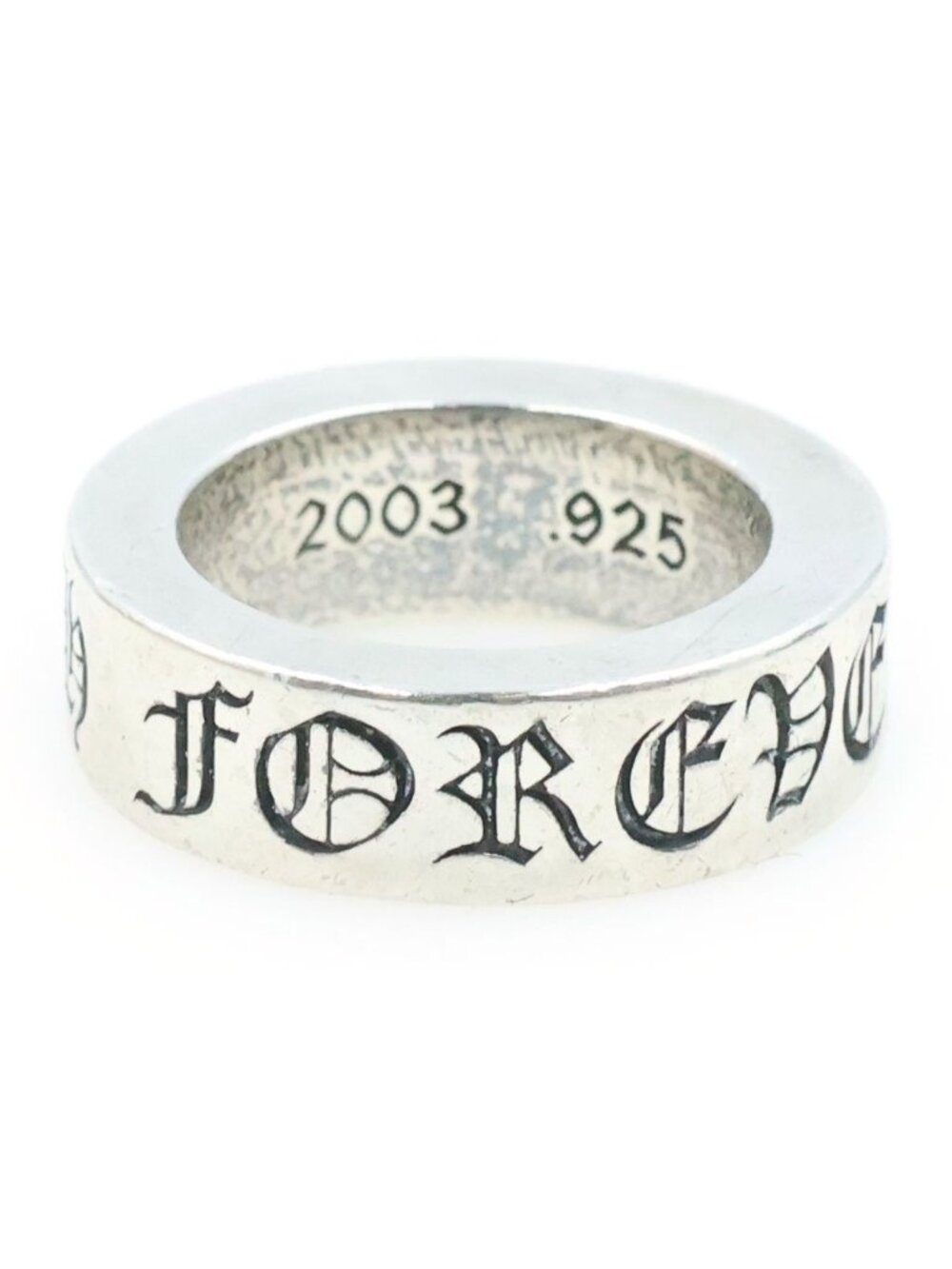 Chrome Hearts Spacer Forever Ring Silver